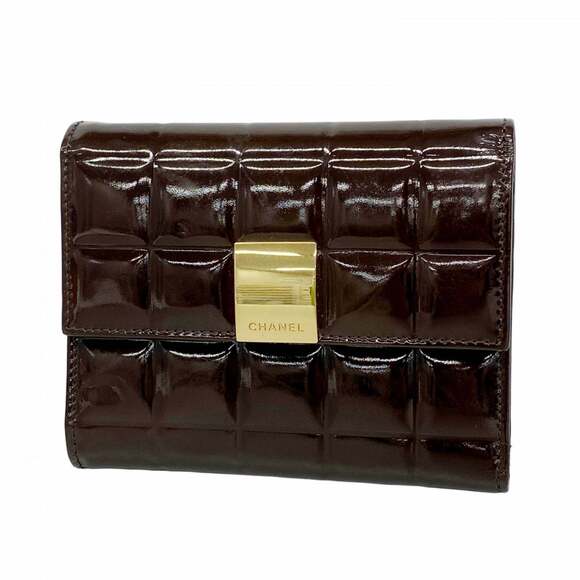 CHANEL Handbags - CHANEL Brown Leather Wallet